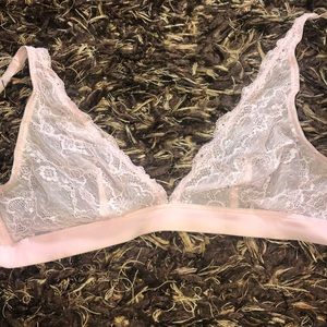 forever 21 cute pink lacy bralette
